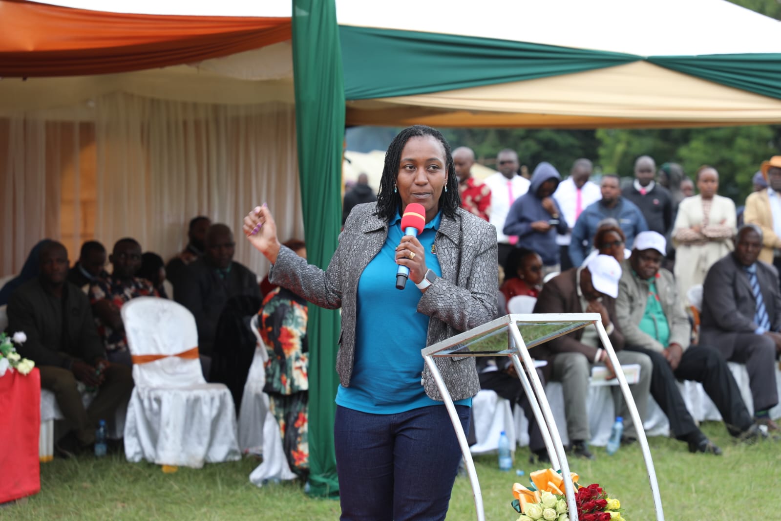 Ag CEO giving her speech