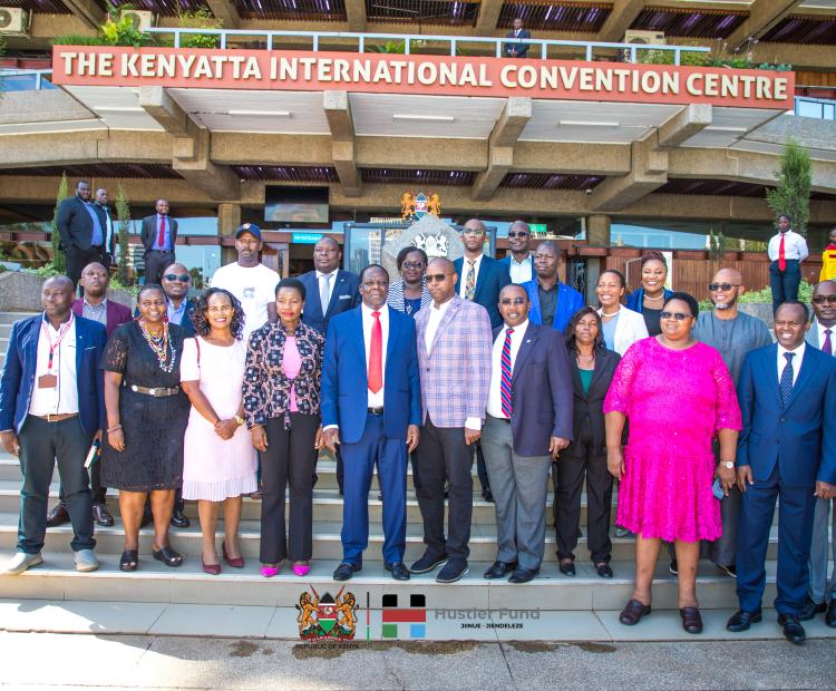 A group photo with CS Oparanya